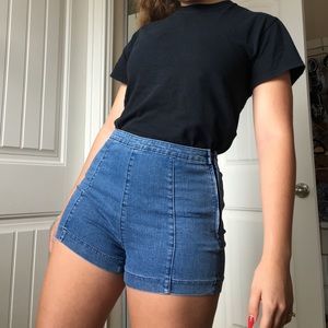 H&M High Waisted Denim Shorts